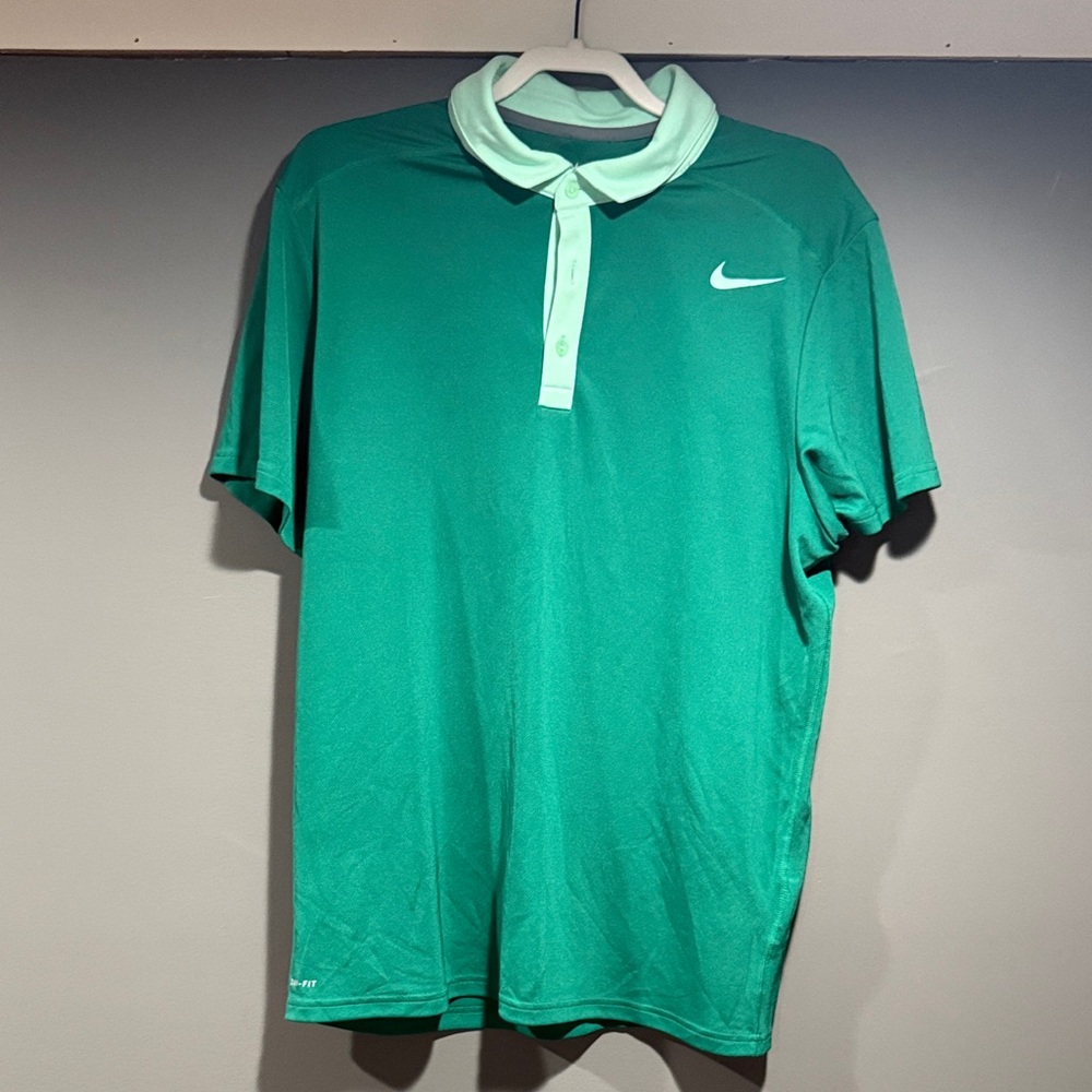 Nike Men's Teal Polo Shirt